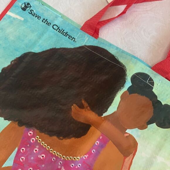 Reusable TJ Maxx Plastic Shopping Bag Save the Children - Picture 3 of 10
